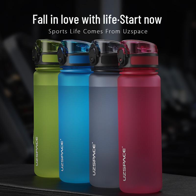 Youzhi Frosted Colorful Sports Water Bottle - Large Capacity, Portable, Trendy for Students and Kids