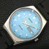 AUTOMATIC 6309A VINTAGE SEIKO JAPAN MENS SKY BLUE COLOR DIAL WATCH A701536-5 R206b-a701536