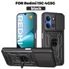 For Xiaomi Redmi 15C 5G 173mm Case Magnetic Holder Ring Shockproof Armor Cases For Redmi15C Redmy 15C 15 C 5G Lens Protect Cover