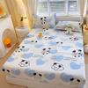 Premium Quality 100% Cotton Bed Fitted Sheet with Elastic Rubber With 2pc Pillowcases for Comfortable Sleeping Single Double Bed