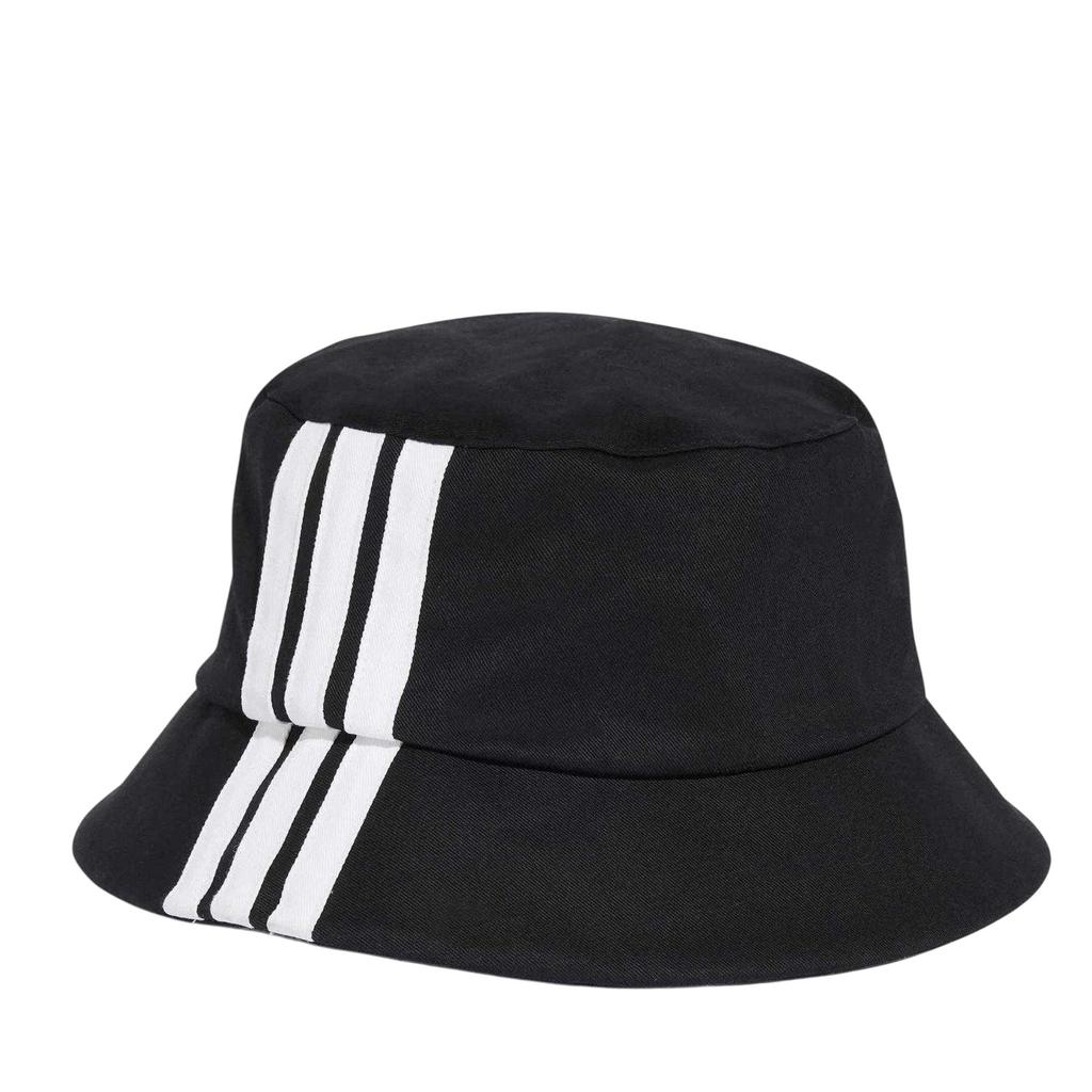 adidas Mens 3S 3 Stripes Cotton Blend Bucket Hat