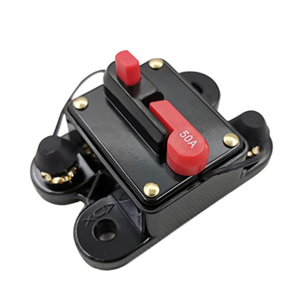 12V-48V Car Fuse Circuit Breaker Auto Reset Car Boat Resettable Fuse 40A 50A 60A 80A 100A 150A 200A 250A 300A for Audio System