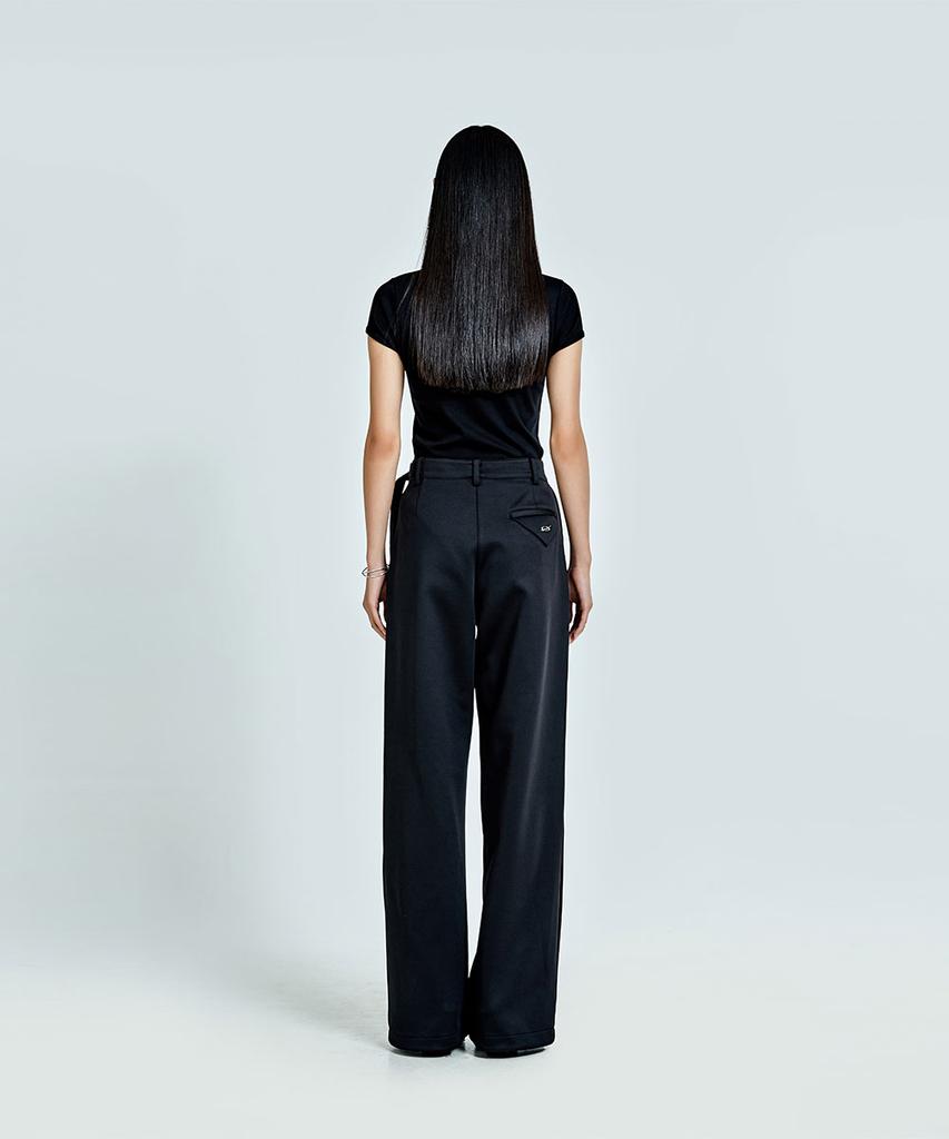 51Peosenteupoumeon Boyfriend Louver Calm Pants - Black (Woman)