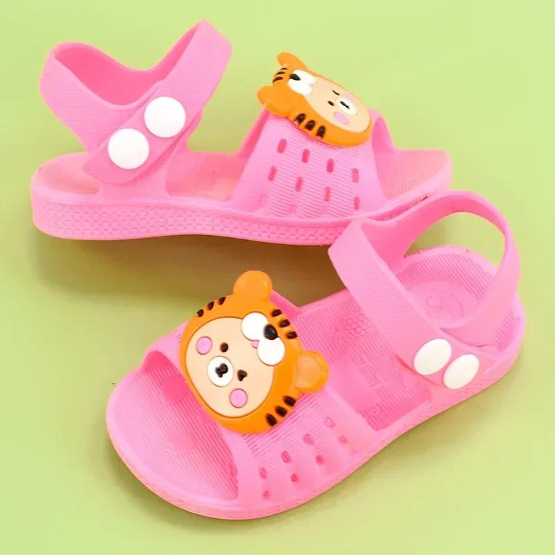 Baby Girls Shoes Hole Sandals 2025 New Children‘s Shoes Beach Indoor Cute Non-slip Soft Bottom Sandals Kids Sandals
