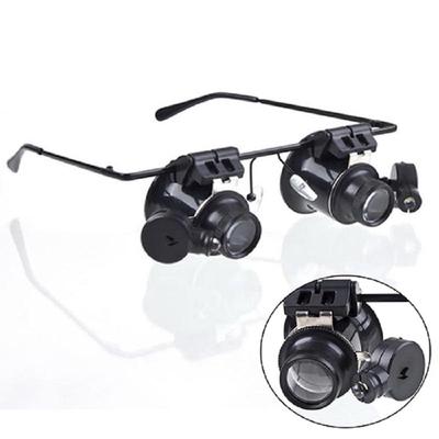 Puntos 20x Lupe Lupen Lupe Linse Lupe Juwelier Uhr Reparatur LED-Licht
