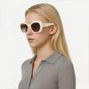 Celine Logo Butterfly Sunglasses Women Sunglasses White CL40226U25F