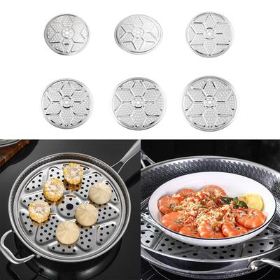 24/26/28/32/34/36cm Rastrelliera per Vapore in Acciaio Inossidabile Tondo Vassoio per Cottura a Vapore Supporto Utensile da Cucina Utensili da Cucina Strumenti di Cottura