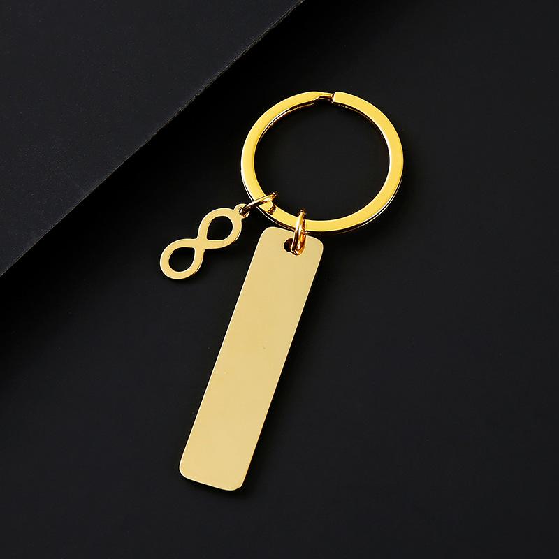 Stainless Steel Infinity Symbol Keychain - Festival Gift with UV Color Printing