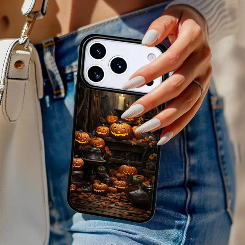 Halloween Pumpkin Ghost Mummy Funda Phone Case For iPhone 17 Air 14 15 13 12 Max Cover For Apple 14 15 16 16e 11 Pro Max Plus