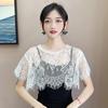 Women Scarf Lace Lace Shawl White Black Blouse Shoulders Scarf Fake Collar Cape Spring Autumn