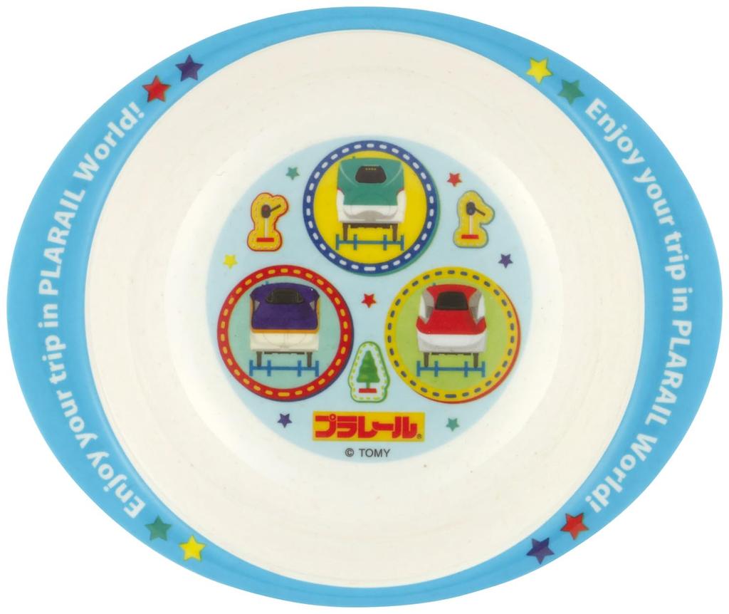 Skater Melamine Bamboo Dishwasher Bowl, Fiber, 290ml, Safe, Plarail, Boys, M34B-A