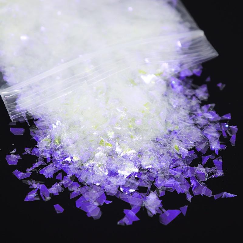 

10 г Aurora AB нерегулярный фрагмент зеркала массивный блеск для ногтей Русалка в виде ракушки блестки радужные аксессуары для украшения дизайна ногтей