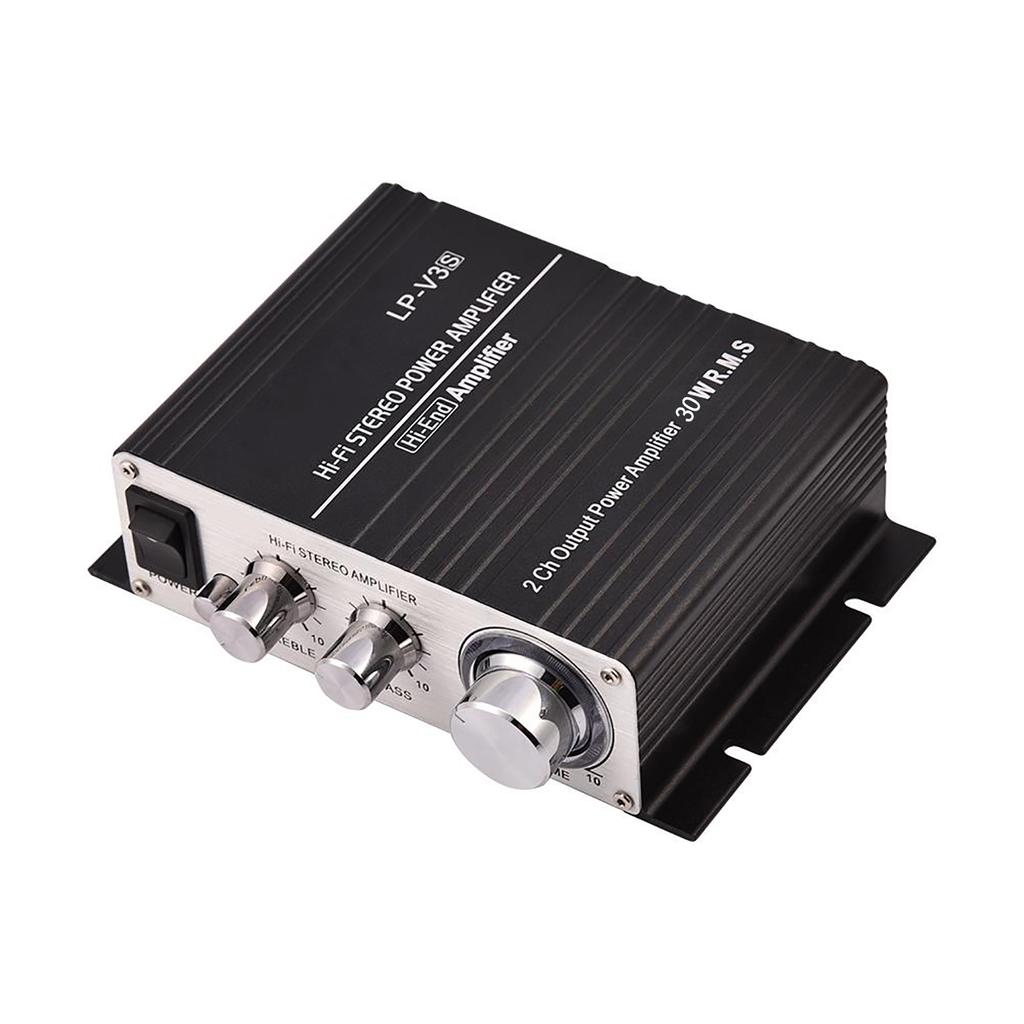 2 Channel HiFi Stereo Auto Car   Power Amplifier Digital Amp Silver