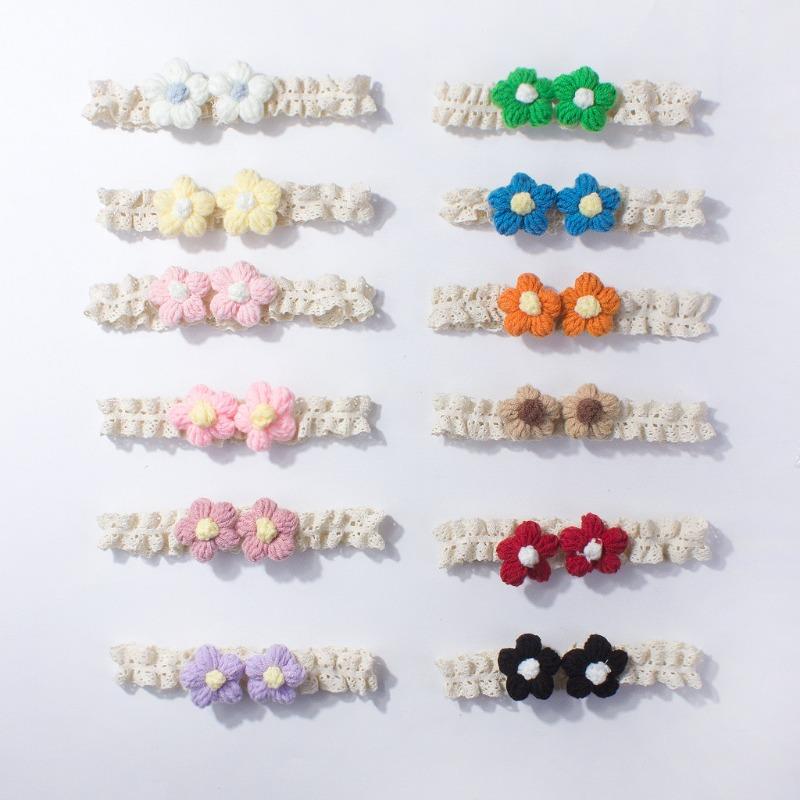 New lace baby headband, cute flower children's headscarf, thin soft baby hair accessories