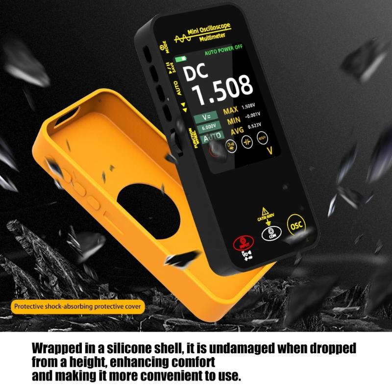 10MHz Handheld Digital Oscilloscope With Multimeter Function 3.2Inch Color Screen For Circuit Testing And DIY Projects