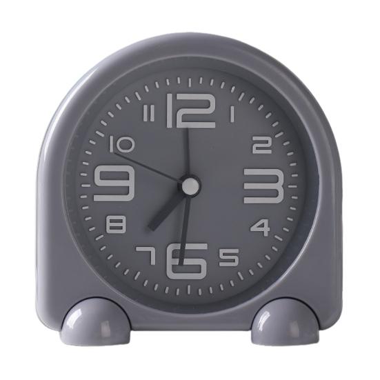 Bedside Alarm Clock Compact Mini Size Silent Operation Battery Powered Illuminated Display Decorative Table Clock