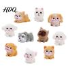 Display Box Collectibles 2Pcs Mini Dog Figurines Cute Resin Puppy Miniature Animal Figures Small Adorable Statue Decorations Ornaments for