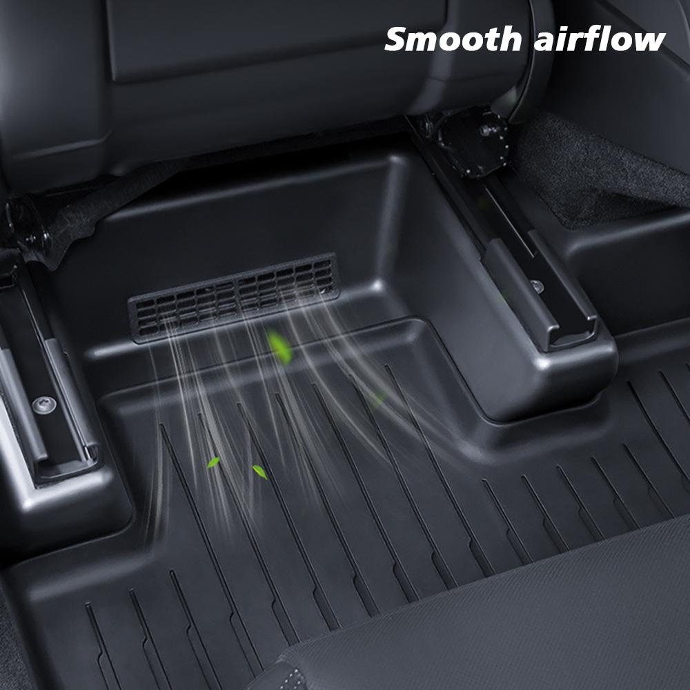 For Tesla New Model Y Juniper 2025 Launch TPE Underseat Protector Center Console Side and 2nd Row Kick Cover Air Vent