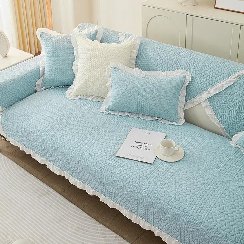 Thicken Cotton Sofa Covers for Living Room Pets Kid Mat Sofas Towel Anti-slip Couch Protector Slipcover Removable Sofa Blanket