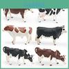 Farm Animal Pvc Model Set With Realistic Dairy Cow And Bull Figures For Kids Educational Play