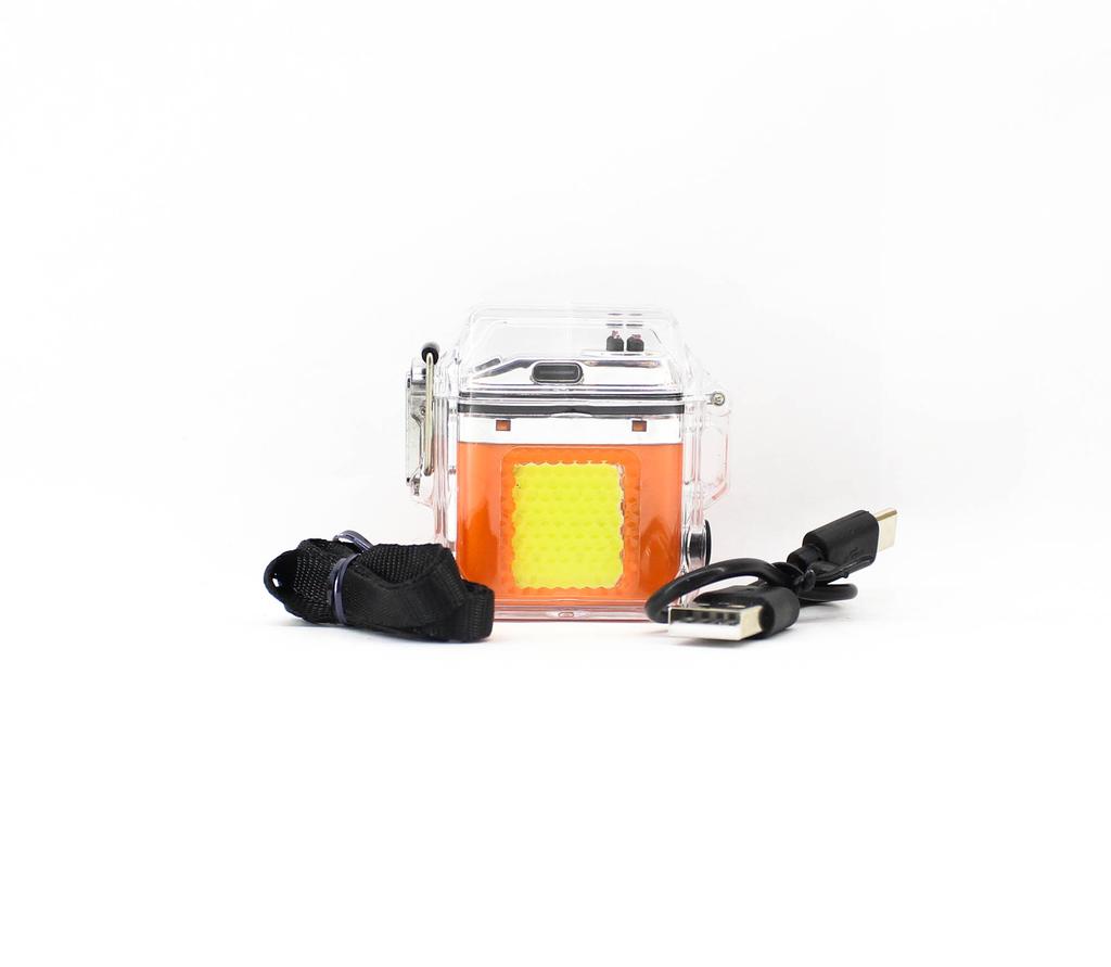 Feed Plasma Windproof Line Cutter USB Chargeable Orange (2104)