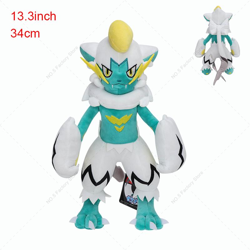 Cute Plush Dolls Charizard Lunala Solgaleo Zeraora Lucario Soft Throw Pillow Toys For Kids Gifts