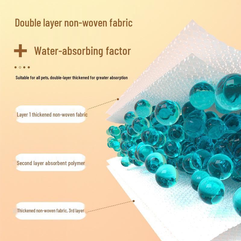 Pet Diaper and Urine Absorbent Pads for Dogs and Cats - Quick-Dry Cleaning Wipes