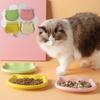Cat Shape Cat Food Bowl Non-slip Cat Plates Cute Kitten Bowl  Pet Feeding