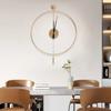 Swing Wall Clock Modern Design Silent Quartz Movement Elegant Great Gift Living Room Decor Dial Without Number Easy To Install: