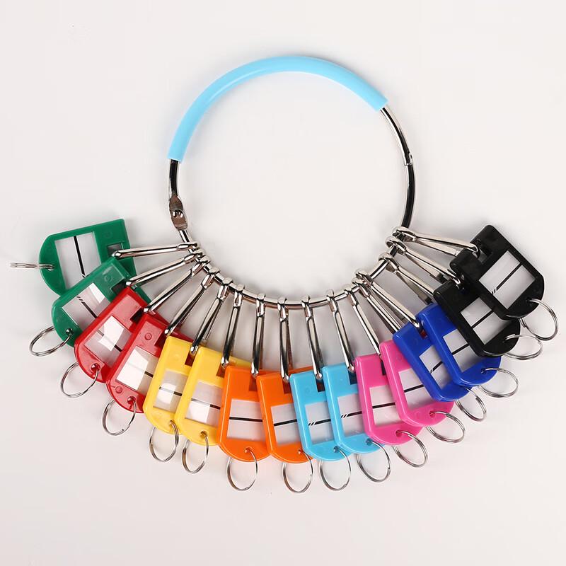 30-Pack Plastic Writable Key Tags