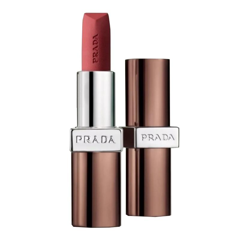 Prada Non-brown limited to color laminated light lipstick, moisturizing, easy to color and complexion #B107 Naked Brown No Gift Box