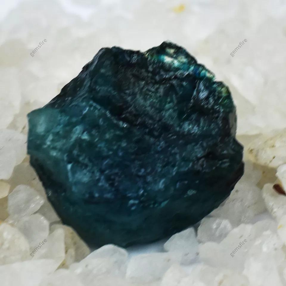 Natural Blue Aquamarine Loose Gemstone 219.56 Ct Uncut Raw Rough for Lapidary and Gem Collections