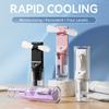 Handheld Spray Fan with Powerful Motor Strong Airflow 4 Speeds Low Noise Rechargeable Personal Small Pocket Fan