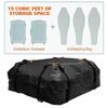 Heavy Duty Car Roof Organizer Bag Waterproof Oxford Storage Cube Bag with Strong Strap For Long Distance Travel Outdoor