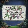 Customizable Vintage Metal Sign Personalized Text Garden Yard Outdoor Home Wall Decor