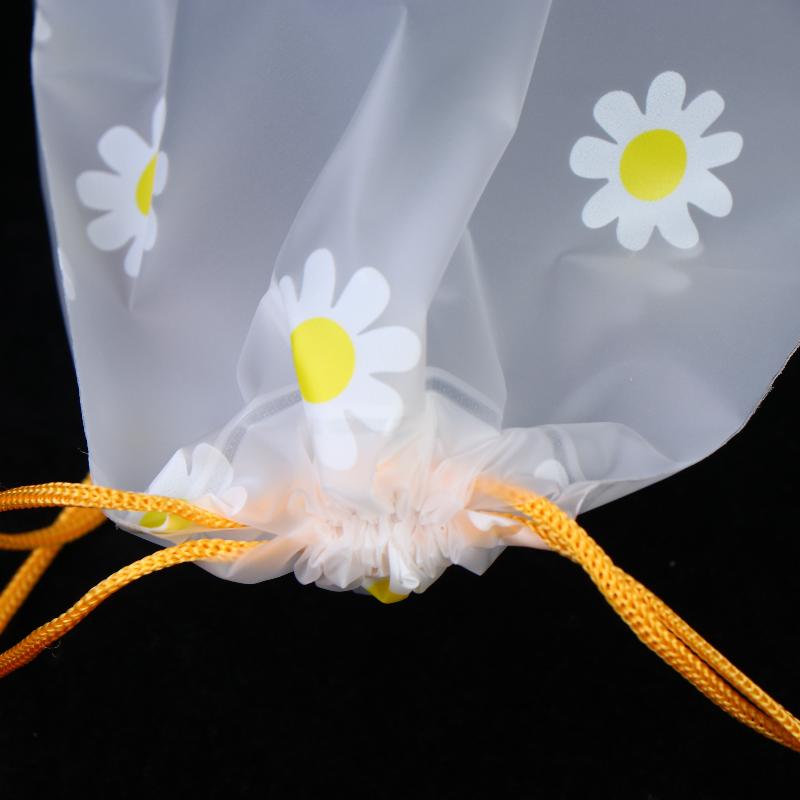 20Pcs Transparent Waterproof Travel Cosmetic Bag Towel Socks Plastic Drawstring Storage Bag Bathroom Transparent Beach