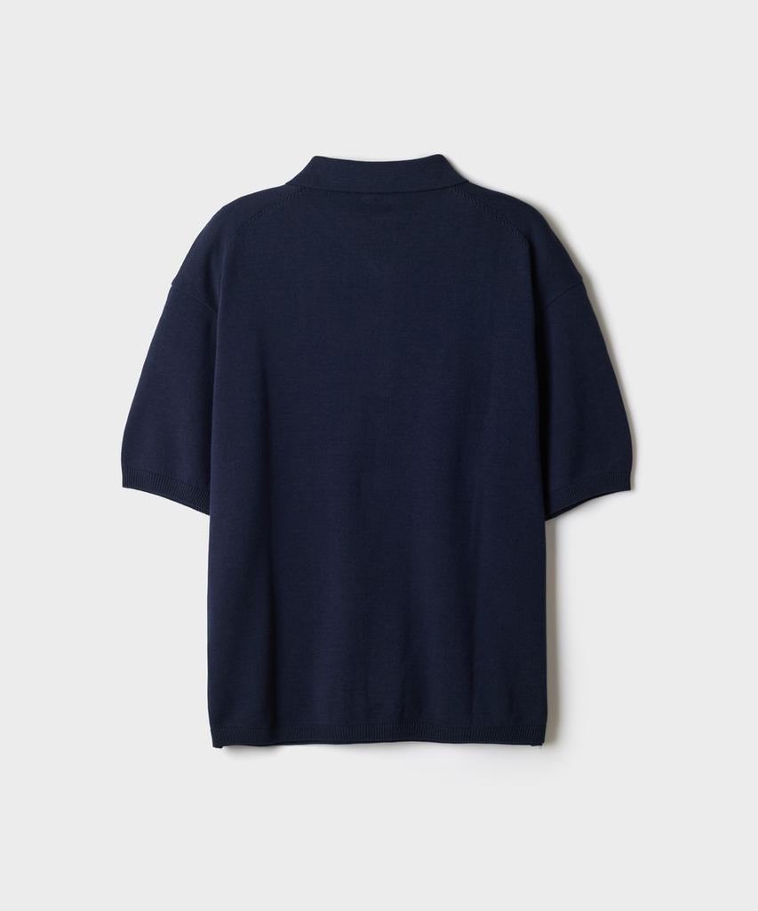 Seupao [100% Cotton] Collared Neck Short Sleeve Knit_Spkwg37M91