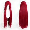 Parrucca Cosplay Lunga Dritta 100CM Multicolore Rosa Biondo Nero Parrucca Costume Anime Parrucca Cos Sintetica Universale Parrucca per Uso Quotidiano Feste