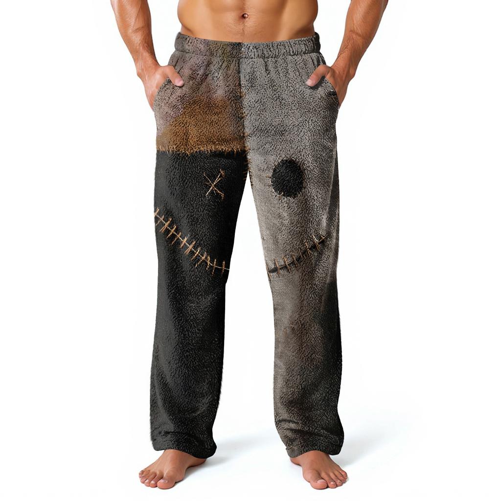 Men's Allover Printed Home Pants Sleeping Pajama Pants Long Pants Pajama Pants