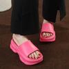 Fashion Summer EVA Platform Slippers Woman High Increase Shoes Bathroom Slides Antiskid Muffin Sandals Femme Slip On Pantuflas Flipflops