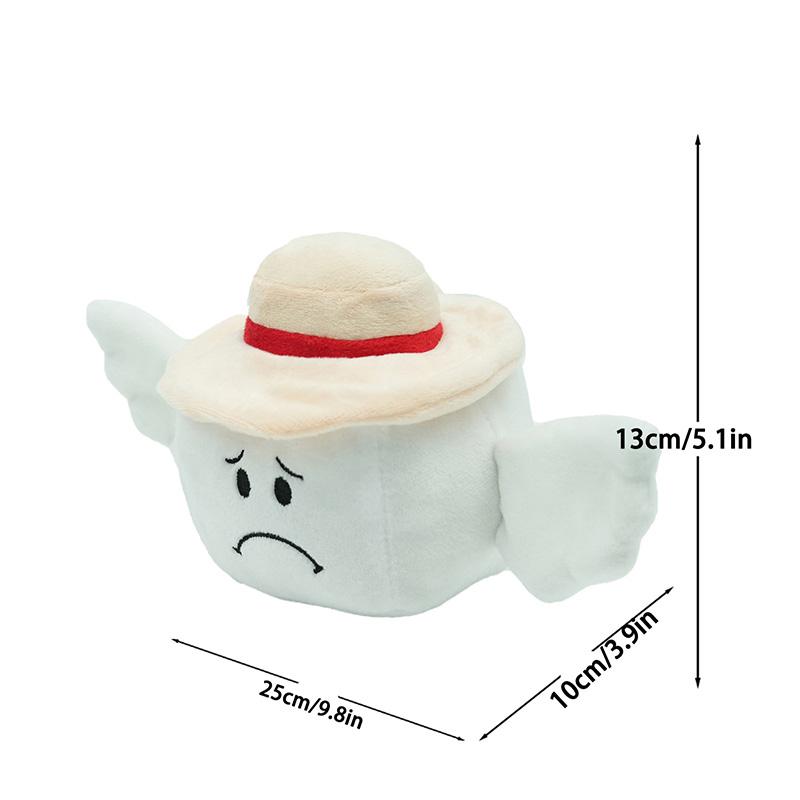 New Roblox Lucky Block Plush Lucky Block Story Soft Toy Doll Plush Doll with Wings and Hat Children's Birthday Gift