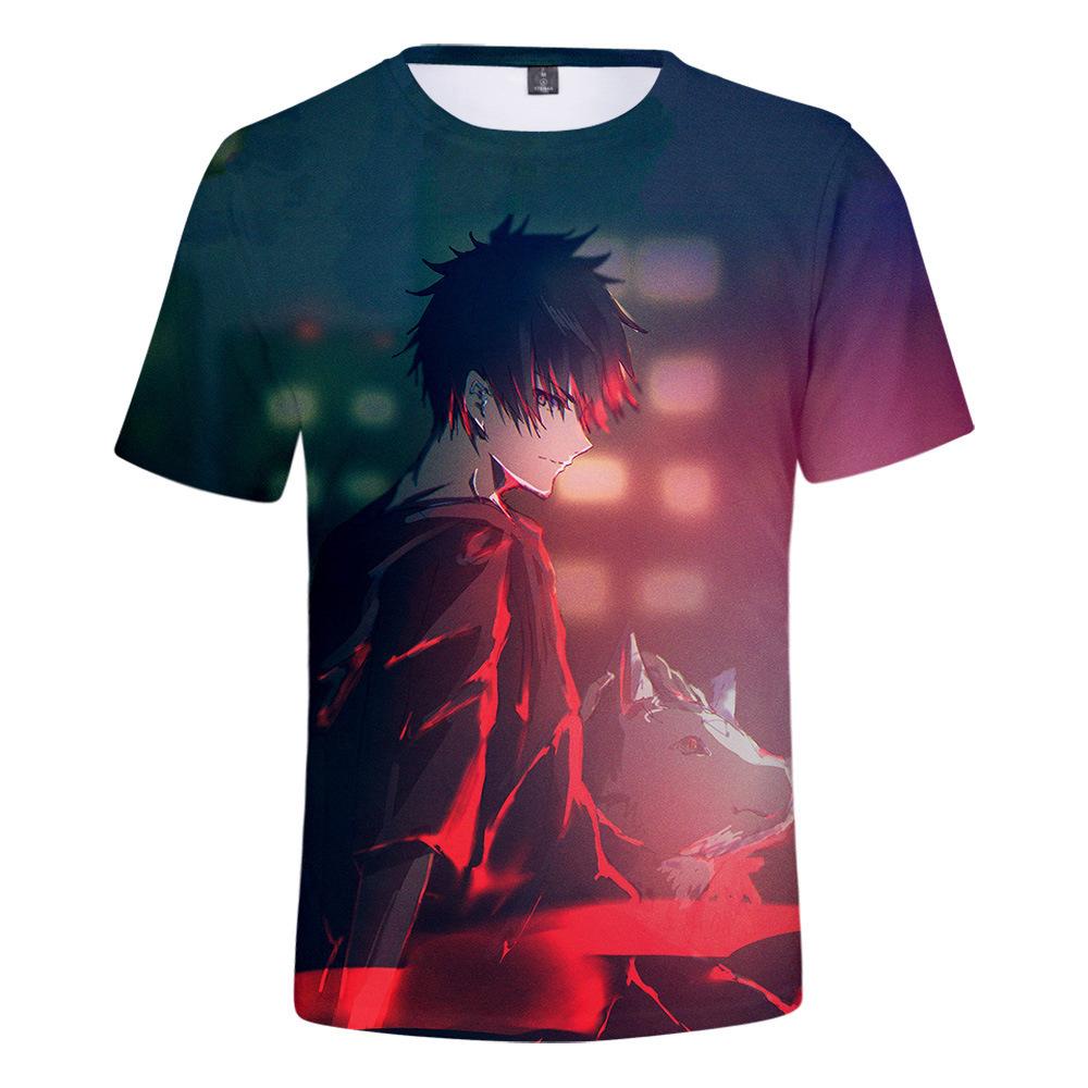Jujutsu Kaisen Gojo Satoru T-Shirt for Anime Fans, Stylish Cartoon Tops, Comfortable Polyester Fabric, Casual Daily Wear Streetwear Clothes