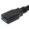 Black USB 2.0 Extension Cable A Double Female to Male Data Hub Power Adapter Y Splitter USB Charging Power Cable
