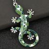 Keychain Pendant Geometric Pattern Imitation Gecko Design Zinc Alloy Key Chain Electroplated Design Key Holder Backpack Car Accessory
