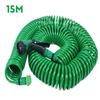 7.5M/15M/30M Garden Water Hose Retractable Coil Magic Flexible Car Cleaning Spring Pipe Plastic Hose Plant Watering With Spray Guns ABS+EVA