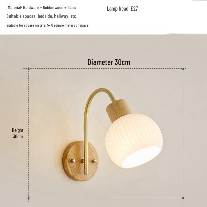 Modern Nordic LED Wall Lamp for Bedroom and Living Spaces