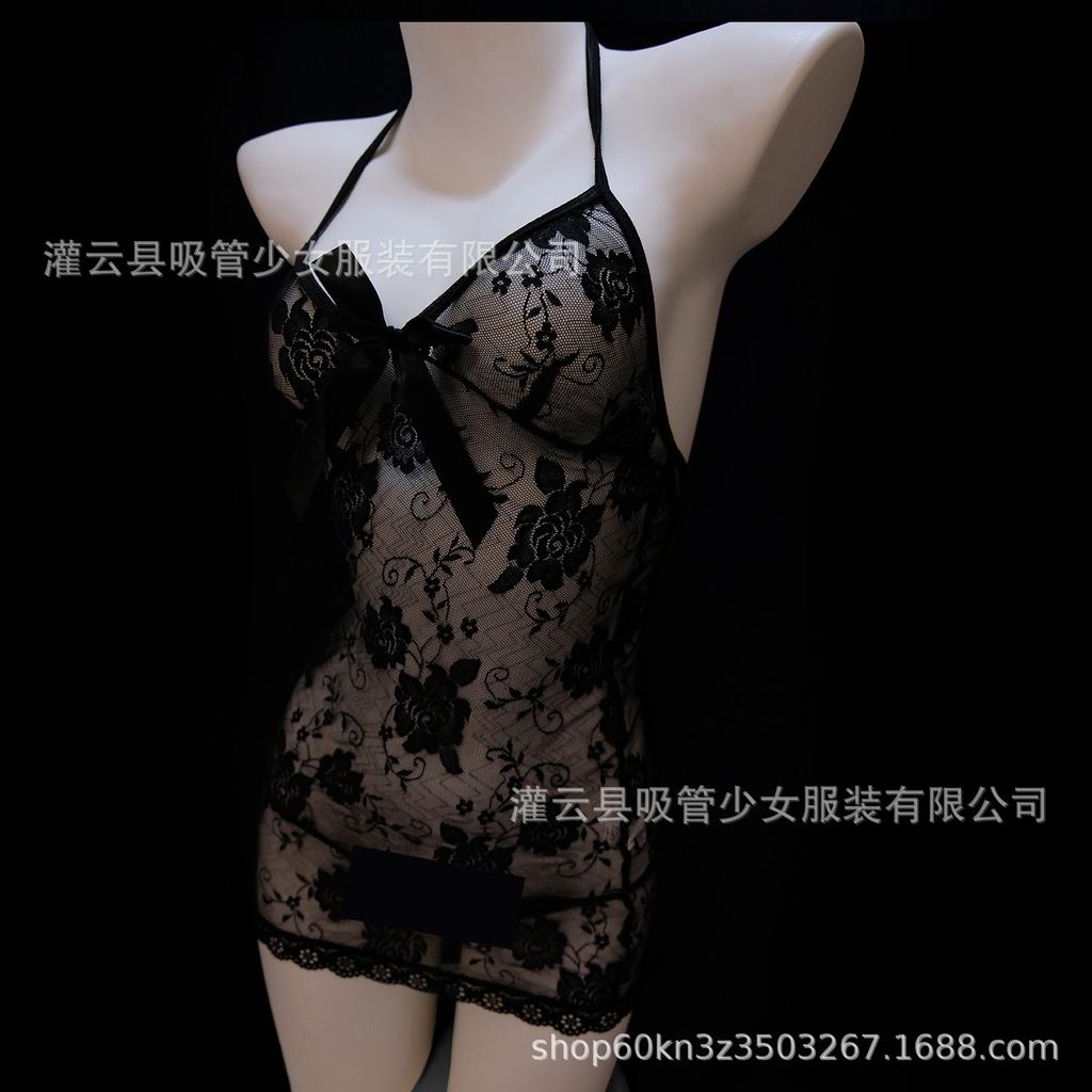 Sex underwear pure desire suspender lace perspective temptation mesh pure desire backless hip skirt