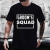 Groom's Squad Trauzeuge T-Shirt Team Bräutigam T-Shirts Männliche Freunde Junggesellenabschied Junggesellenabschied T-Shirt Hochzeitsgrafik EVG Oberteile