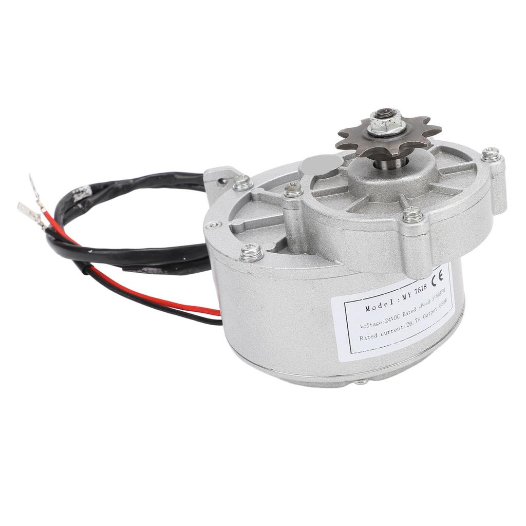 24V 650W Getriebeuntersetzung Elektromotor MY7618 3150U/min für Elektrofahrrad Kleines Motorrad Landwirtschaftliche Maschinen
