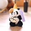 Doll Pendant Keychain Cartoon Panda Shape Plush Doll Key Holder Lightweight Keychain Decorative Bag Accessory